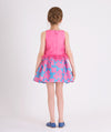 Pink Bloom Blue Skirt