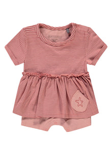  Striped Baby Girl Onesie | 12-18 months