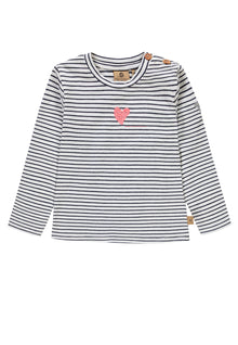  Striped Heart Baby Girl Sweatshirt