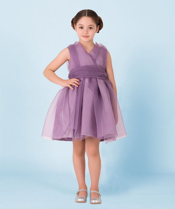 Lilac Chiffon Dress