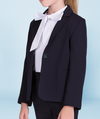 a navy blazer